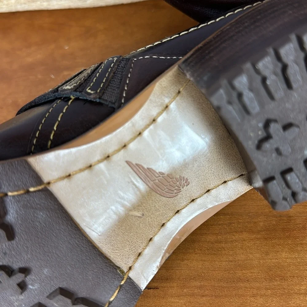 Redwing Brown Leather Mules/ Clogs - Picture 8 of 9